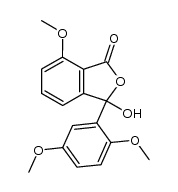 1(3H)-Isobenzofuranone, 3-(2,5-dimethoxyphenyl)-3-hydroxy-7-methoxy- 结构式