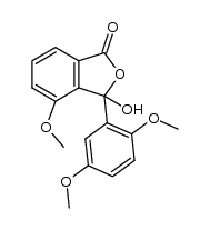 3-(2,5-二甲氧基苯基)-3-羟基-4-甲氧基-1(3H)-异苯并呋喃酮 结构式