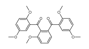 Methanone, (3-methoxy-1,2-phenylene)bis[(2,5-dimethoxyphenyl)- (9CI) 结构式