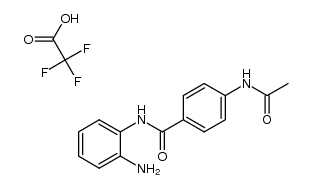Benzamide, 4-(acetylamino)-N-(2-aminophenyl)-, 2,2,2-trifluoroacetate (1:1) 结构式