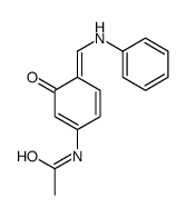N-[3-羟基-4-[(苯亚氨基)甲基]苯基]乙酰胺 结构式