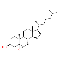 Cholestan-3-ol, 5,6-epoxy-, (3b)- 结构式