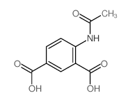 4-乙酰氨基硫代邻苯二甲酸 结构式