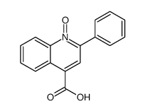 4-Quinolinecarboxylic acid, 2-phenyl-, 1-oxide 结构式