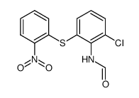 N-[2-氯-6-[(2-硝基苯基)硫代]苯基]甲酰胺 结构式