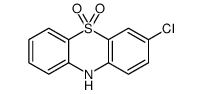 3-氯-10H-吩噻嗪-5,5-二氧化物 结构式