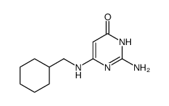 4(3H)-Pyrimidinone, 2-amino-6-[(cyclohexylmethyl)amino]- 结构式