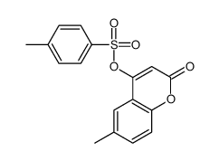 6-甲基-4-对甲苯磺酰氧基香豆素 结构式