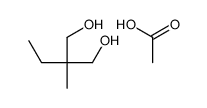 2-乙基-2-甲基-1,3-丙二醇单乙酸酯 结构式