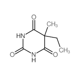 5-乙基-5-甲基-1H,3H,5H-嘧啶-2,4,6-三酮 结构式