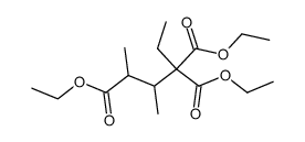 3-甲基-2,4,4-己烷三羧酸三乙酯 结构式