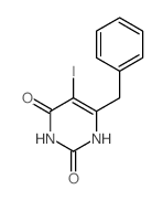 6-苄基-5-碘尿嘧啶 结构式