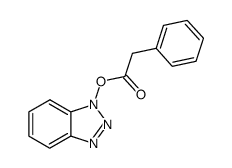1H-苯并三唑-1-基苯乙酸酯 结构式