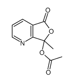 7-甲基-5-氧代-5H,7H-呋喃并[3,4-b]吡啶-7-基乙酸酯 结构式