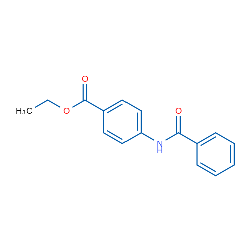 4-苯甲氨基苯甲酸乙酯 结构式