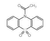 10-乙酰基-10H-吩噻嗪-5,5-二氧化物 结构式