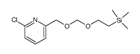 2-氯-6-(2-(三甲基硅基)乙氧基甲氧基甲基)吡啶 结构式