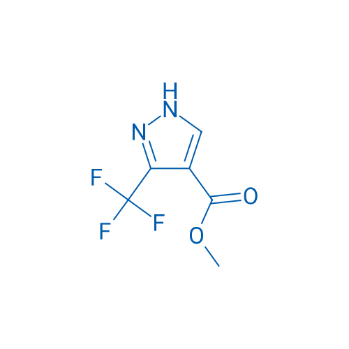 3-(三氟甲基)-1H-吡唑-4-羧酸甲酯 结构式