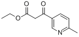 3-(6-甲基吡啶-3-基)-3-氧代丙酸乙酯 结构式