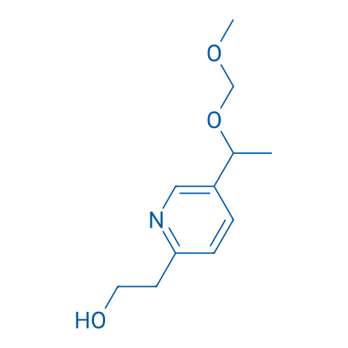 2-(5-(1-(MethoxyMethoxy)ethyl)pyridin-2-yl)ethanol 结构式