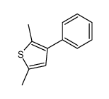 Thiophene, 2,5-dimethyl-3-phenyl- 结构式