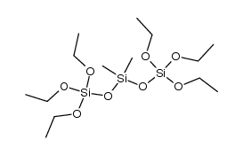 Trisiloxane, 1,1,1,5,5,5-hexaethoxy-3,3-dimethyl- 结构式
