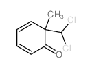 6-(二氯甲基)-6-甲基-2,4-环己二烯-1-酮 结构式