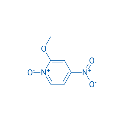 2-甲氧基-4-硝基吡啶 1-氧化物 结构式