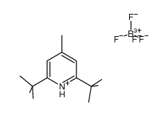 2,6-二叔丁基-4-甲基吡啶鎓四氟硼酸盐 结构式