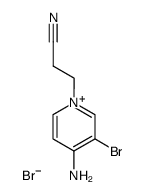4-氨基-3-溴-1-(2-氰乙基)吡啶-1-鎓溴化物 结构式