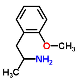 1-(2-甲氧苯基)-2-丙胺 结构式