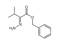2-亚肼基-3-甲基丁酸苄酯 结构式