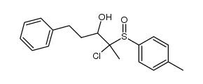 Benzenepropanol, α-[1-chloro-1-[(4-methylphenyl)sulfinyl]ethyl]- 结构式