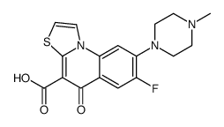 7-氟-8-(4-甲基哌嗪-1-基)-5-氧代-[1,3]噻唑并[3,2-a]喹啉-4-羧酸 结构式