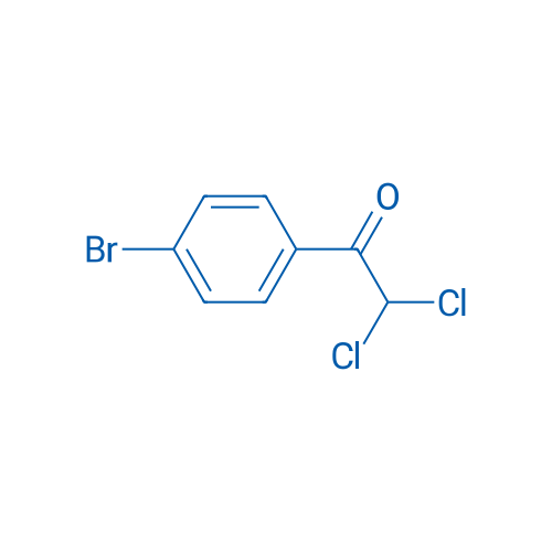 1-(4-溴苯基)-2,2-二氯乙酮 结构式