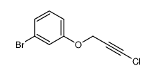 1-溴-3-[(3-氯-2-丙炔-1-基)氧基]苯 结构式