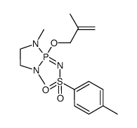 1,3,2-Diazaphospholidine, 2,2-dihydro-1,3-dimethyl-2-[[(4-methylphenyl)sulfonyl]imino]-2-[(2-methyl-2-propenyl)oxy]- 结构式