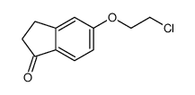 5-(2-氯乙氧基)-2,3-二氢-1H-茚-1-酮 结构式