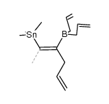 Borane, di-2-propen-1-yl[(1E)-1-[1-(trimethylstannyl)ethylidene]-3-buten-1-yl]- 结构式
