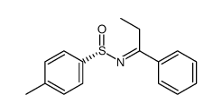 Benzenesulfinamide, 4-methyl-N-(1-phenylpropylidene)-, (S)- 结构式