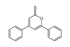 4,6-二苯基-2H-吡喃-2-硫酮 结构式