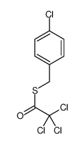 Ethanethioic acid, 2,2,2-trichloro-, S-[(4-chlorophenyl)methyl] ester 结构式