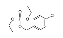 磷酸(4-氯苯基)甲基二乙酯 结构式
