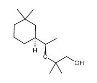 1-Propanol, 2-[(1R)-1-[(1S)-3,3-dimethylcyclohexyl]ethoxy]-2-methyl- 结构式