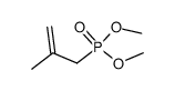 3-dimethoxyphosphoryl-2-methylprop-1-ene 结构式