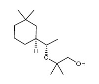 1-Propanol, 2-[(1S)-1-[(1S)-3,3-dimethylcyclohexyl]ethoxy]-2-methyl- 结构式