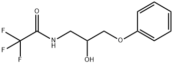2,2,2-三氟-N-(2-羟基-3-苯氧基丙基)乙酰胺 结构式