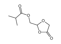 Propanoic acid, 2-methyl-, (4-oxo-1,3-dioxolan-2-yl)methyl ester 结构式