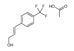 2-Propen-1-ol, 3-[4-(trifluoromethyl)phenyl]-, 1-acetate, (2E)- 结构式