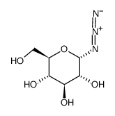 ALPHA-D-吡喃葡萄糖基叠氮化物 结构式